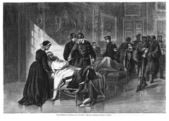 Le roi Guillaume Ier (1797-1888) visitant l